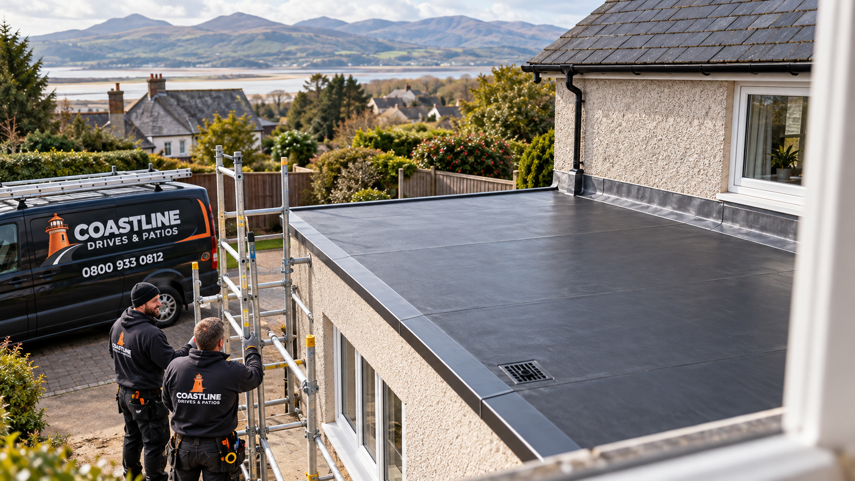 Flat Roof service and finish detail