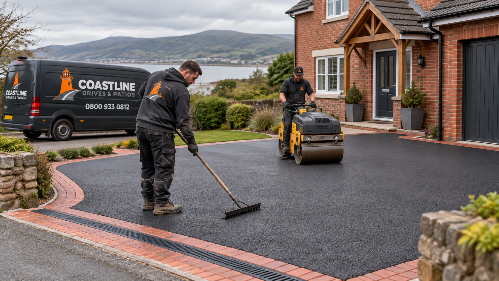 Tarmac service and finish detail
